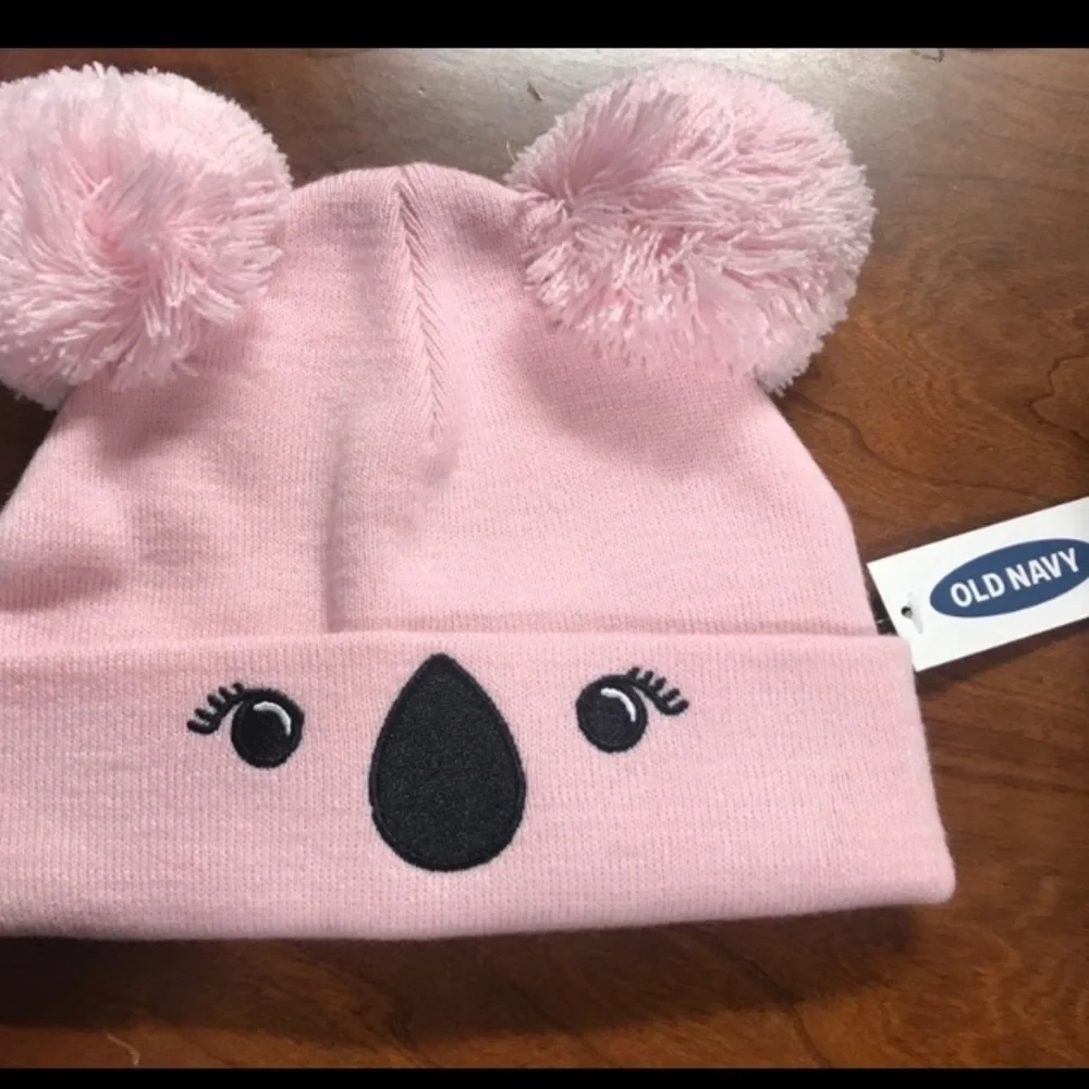 Old Navy Pink Koala Kids Hat